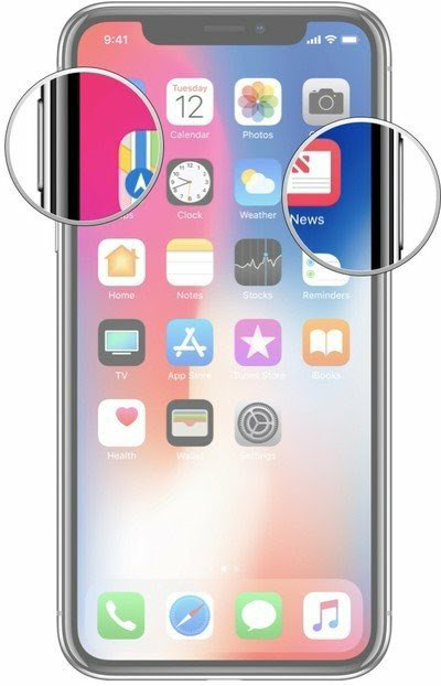 Take Screenshots On iPhone X