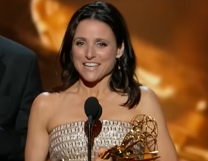 Julia Louis-Dreyfus winning Emmy